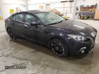 2015 Mazda 3 S Touring with VIN JM1BM1V3XF1264402, listed as a Copart auction lot 48940025 with 97,088 mi miles and Salvage Title. Bid and sale history available at DreamBid. Image 4.