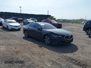 2023 Acura TLX Advance with VIN 19UUB6F60PA004582, listed as a IAAI auction lot 42145605 with 22,486 mi miles and . Bid and sale history available at DreamBid. Image 1.