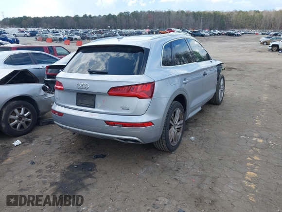 2018 Audi Q5 Premium Plus z VIN WA1BNAFY5J2153910, wystawiony jako IAAI lot #41790666 z przebiegiem 87 376 mil mil oraz . Historia ofert i sprzedaży dostępna na DreamBid. Obrazek 4.