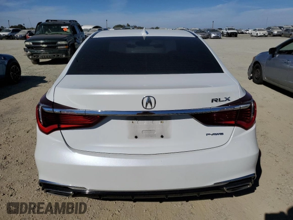 2018 Acura RLX Technology with VIN JH4KC1F53JC000257, listed as a Copart auction lot 75727304 with 144,037 mi miles and Clean Title. Bid and sale history available at carsss.com. Image 6.