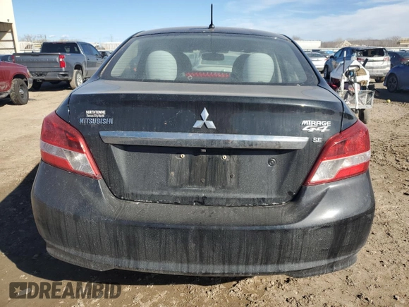 2018 Mitsubishi Mirage G4 SE with VIN ML32F4FJ4JHF15008, listed as a Copart auction lot 46931855 with 64,872 mi miles and Salvage Title. Bid and sale history available at carsss.com. Image 6.