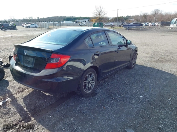 2012 Honda Civic Sdn LX with VIN 19XFB2F56CE104670, listed as a IAAI auction lot 41137265 with 247,887 mi miles. Bid and sale history available at carsss.com. Image 4.