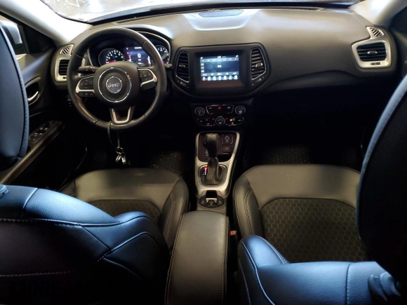 2021 Jeep Compass Altitude with VIN 3C4NJDBB3MT579230, listed as a Copart auction lot 58232705 with 12,355 mi miles and Salvage title. Bid and sale history available at DreamBid. Image 8.