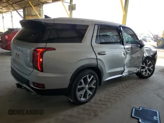 2022 Hyundai Palisade SEL с VIN KM8R4DHE3NU485443, выставлен на аукционе Copart как лот 46922535 с пробегом 54 707 миль миль и Списание • Salvage title. История ставок и продаж доступна на DreamBid. Изображение 3.