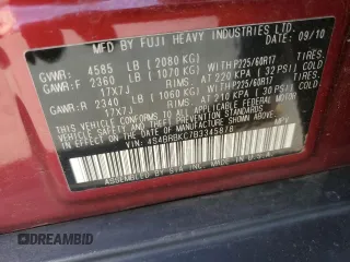 2011 Subaru Outback Limited Power Moon with VIN 4S4BRBKC7B3345878, listed as a Copart auction lot 61871205 with 157,879 mi miles and Salvage title. Bid and sale history available at DreamBid. Image 14.