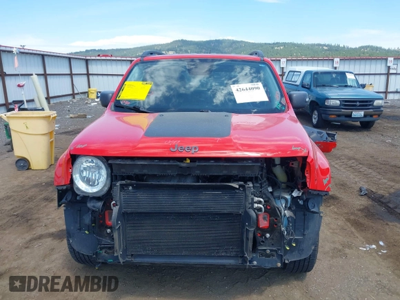 2017 Jeep Renegade Trailhawk with VIN ZACCJBCB3HPE47124, listed as a IAAI auction lot 42644090 with 77,345 mi miles and . Bid and sale history available at DreamBid. Image 13.