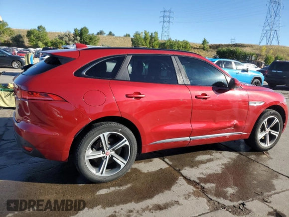 2018 Jaguar F-Pace with VIN SADCL2FN2JA250911, listed as a Copart auction lot 72982954 with 89,829 mi miles and Salvage title. Bid and sale history available at DreamBid. Image 3.
