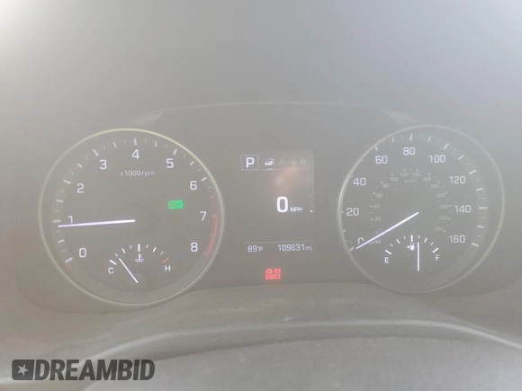 2017 Hyundai Elantra SE with VIN KMHD84LF7HU362635, listed as a Copart auction lot 65542005 with 109,631 mi miles and Clean title. Bid and sale history available at DreamBid. Image 9.