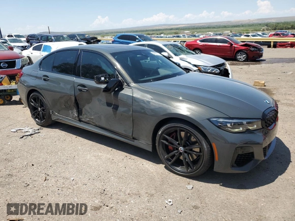 2022 BMW 3 Series M340i xDrive with VIN WBA5U9C08NFM16339, listed as a Copart auction lot 66093714 with 35,420 mi miles and Salvage Title. Bid and sale history available at DreamBid. Image 4.