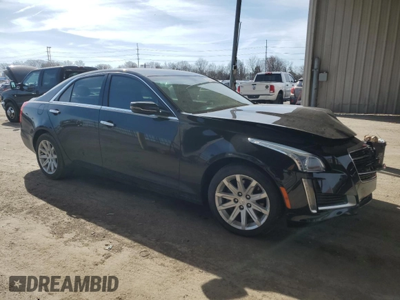 2015 Cadillac CTS RWD with VIN 1G6AP5SX8F0130675, listed as a Copart auction lot 50155755 with 141,817 mi miles and Salvage title. Bid and sale history available at DreamBid. Image 4.