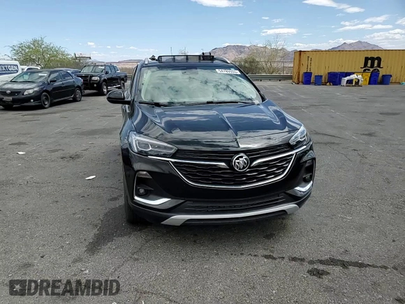 2022 Buick Encore GX Essence with VIN KL4MMFSL7NB147731, listed as a Copart auction lot 54789555 with 17,217 mi miles and Salvage title. Bid and sale history available at DreamBid. Image 14.