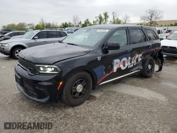 2024 Dodge Durango Special Service with VIN 1C4SDJFT0RC138993, listed as a Copart auction lot 53487835 with 6,847 mi miles and Salvage title. Bid and sale history available at DreamBid. Image 1.