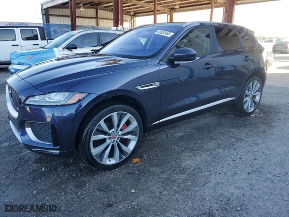 2018 Jaguar F-PACE S with VIN SADCM2FV1JA251271, listed as a Copart auction lot 46032465 with 85,051 mi miles and Non Repairable. Bid and sale history available at carsss.com. Image 1.