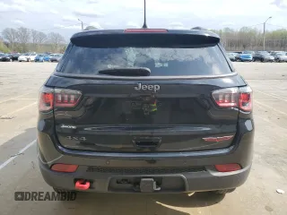 2022 Jeep Compass Trailhawk with VIN 3C4NJDDB1NT108093, listed as a Copart auction lot 51740205 with 45,774 mi miles and Salvage title. Bid and sale history available at DreamBid. Image 6.
