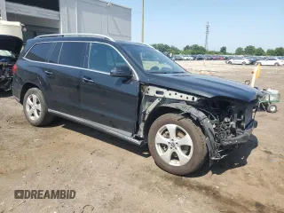 2018 Mercedes-Benz GLS 450 with VIN 4JGDF6EE2JB135716, listed as a Copart auction lot 61149405 with 75,771 mi miles and Salvage title. Bid and sale history available at DreamBid. Image 4.