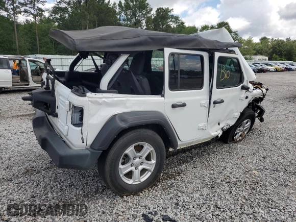 2023 Jeep Wrangler Willys with VIN 1C4HJXDN6PW529670, listed as a Copart auction lot 59550535 with 48,670 mi miles and Salvage title. Bid and sale history available at DreamBid. Image 3.