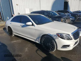 2017 Mercedes-Benz S 550 with VIN WDDUG8FB8HA325379, listed as a Copart auction lot 84193694 with 84,522 mi miles and Salvage Title. Bid and sale history available at carsss.com. Image 4.