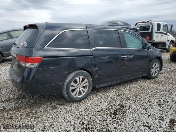 2014 Honda Odyssey EX-L with VIN 5FNRL5H67EB121167, listed as a Copart auction lot 51476565 with 131,463 mi miles and Salvage Title. Bid and sale history available at carsss.com. Image 3.