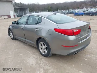 2015 Kia Optima LX with VIN 5XXGM4A71FG480174, listed as a IAAI auction lot 41851460 with 139,947 mi miles. Bid and sale history available at carsss.com. Image 3.