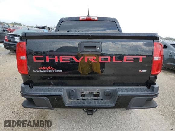 2021 Chevrolet Colorado 2WD Work Truck with VIN 1GCGSBEN1M1146030, listed as a Copart auction lot 64027614 with 65,223 mi miles and Salvage title. Bid and sale history available at DreamBid. Image 6.