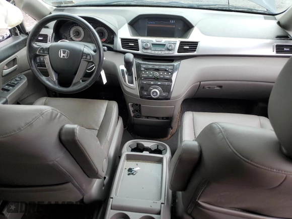 2013 Honda Odyssey EX-L with VIN 5FNRL5H69DB031498, listed as a Copart auction lot 55459745 with 129,773 mi miles and Salvage title. Bid and sale history available at DreamBid. Image 8.