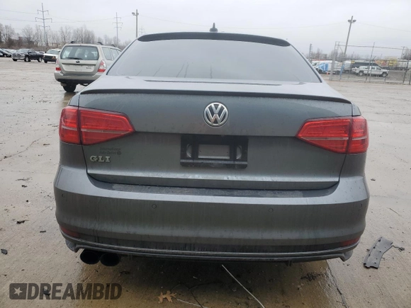 2016 Volkswagen Jetta Sedan 2.0T GLI SE with VIN 3VW5T7AJXGM389179, listed as a Copart auction lot 44274865 with 111,560 mi miles and Clean Title. Bid and sale history available at carsss.com. Image 6.