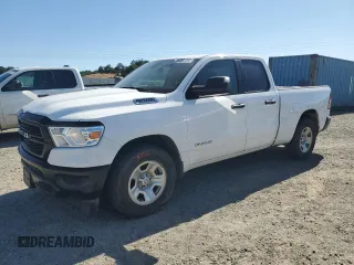 2020 Ram 1500 Tradesman with VIN 1C6SRECG2LN386391, listed as a Copart auction lot 64149035 with 93,682 mi miles and Clean title. Bid and sale history available at DreamBid. Image 1.