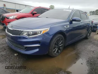 2016 Kia Optima EX z VIN 5XXGU4L39GG113969, wystawiony jako Copart lot #56972165 z przebiegiem 97 183 mil mil oraz Szkoda całkowita • Salvage title. Historia ofert i sprzedaży dostępna na DreamBid. Obrazek 1.
