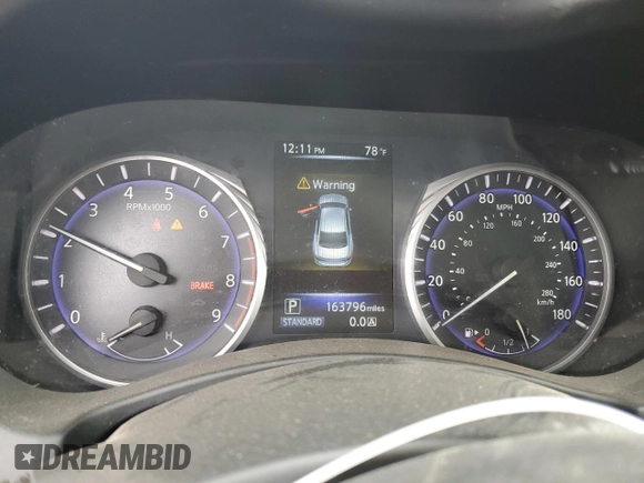 2017 Infiniti Q50 3.0t Premium with VIN JN1EV7AP9HM737636, listed as a Copart auction lot 54293595 with 163,796 mi miles and Clean Title. Bid and sale history available at carsss.com. Image 9.