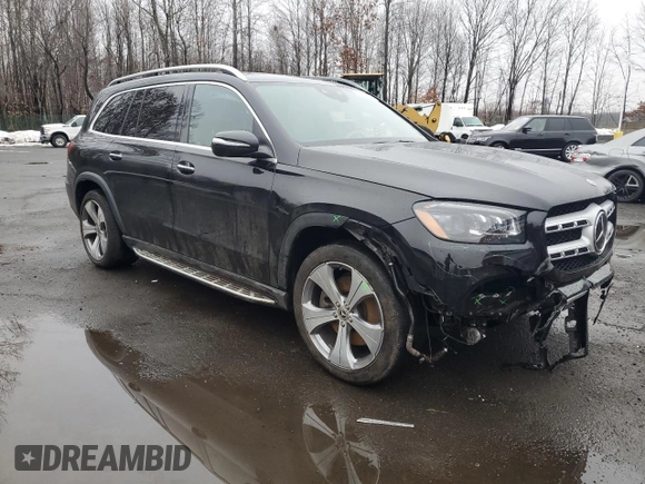 2021 Mercedes-Benz GLS 450 with VIN 4JGFF5KE7MA529553, listed as a Copart auction lot 39989374 with 34,459 mi miles and . Bid and sale history available at DreamBid. Image 4.