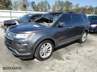 2018 Ford Explorer Limited with VIN 1FM5K7F81JGB27270, listed as a Copart auction lot 74466594 with 43,442 mi miles and Salvage Title. Bid and sale history available at carsss.com. Image 1.