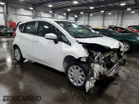 2016 Nissan Note S Plus with VIN 3N1CE2CP8GL362628, listed as a Copart auction lot 75544324 with 9,433 mi miles and Salvage Title. Bid and sale history available at DreamBid. Image 4.