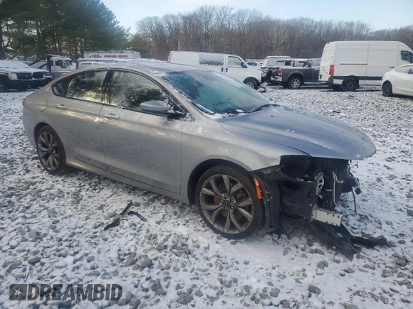 2015 Chrysler 200 S with VIN 1C3CCCDG8FN656444, listed as a Copart auction lot 52065895 with 78,910 mi miles and Salvage Title. Bid and sale history available at carsss.com. Image 4.