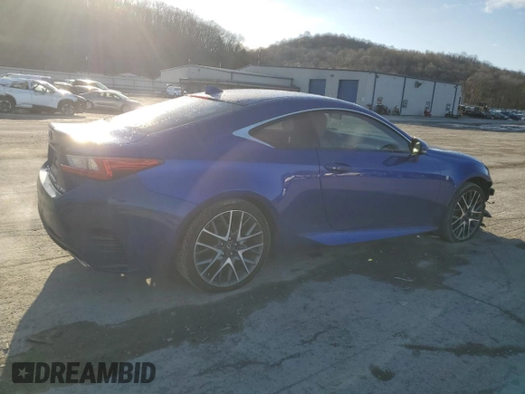 2015 Lexus RC 350 F Sport with VIN JTHSE5BC2F5003278, listed as a Copart auction lot 49997085 with 100,204 mi miles and Salvage title. Bid and sale history available at DreamBid. Image 3.