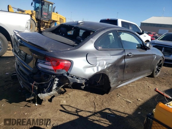 2016 BMW M2 with VIN WBS1H9C50GV786137, listed as a Copart auction lot 80149834 with 0 mi miles and Salvage Title. Bid and sale history available at carsss.com. Image 3.
