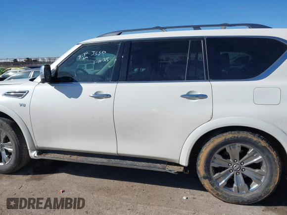 2020 Nissan Armada Platinum with VIN JN8AY2NF2L9361725, listed as a IAAI auction lot 41402106 with Not Provided miles. Bid and sale history available at carsss.com. Image 14.