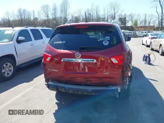 2017 Nissan Pathfinder SV with VIN 5N1DR2MM4HC681270, listed as a IAAI auction lot 41786327 with 61,724 mi miles. Bid and sale history available at carsss.com. Image 16.