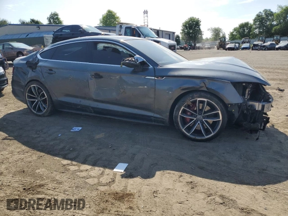 2018 Audi S5 Sportback Prestige z VIN WAUC4CF54JA097251, wystawiony jako Copart lot #56038824 z przebiegiem Nie podano mil oraz Szkoda całkowita • Salvage title. Historia ofert i sprzedaży dostępna na DreamBid. Obrazek 4.