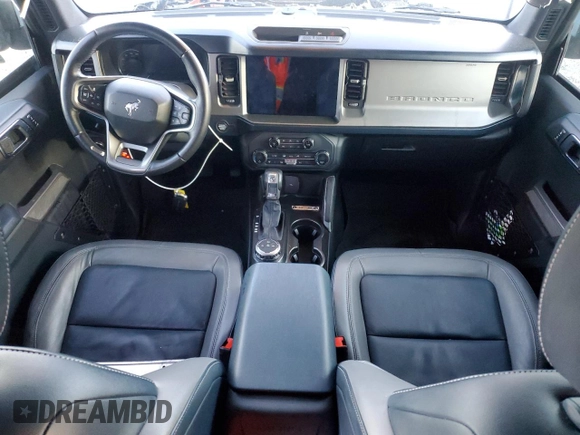 2021 Ford Bronco with VIN 1FMDE5BH9MLA88730, listed as a Copart auction lot 86294234 with 32,345 mi miles and Salvage Title. Bid and sale history available at DreamBid. Image 8.