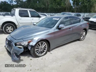 2020 Infiniti Q50 Luxe z VIN JN1EV7AP3LM204321, wystawiony jako Copart lot #58279255 z przebiegiem 60 258 mil mil oraz Nie do naprawy • Non repairable. Historia ofert i sprzedaży dostępna na DreamBid. Obrazek 1.