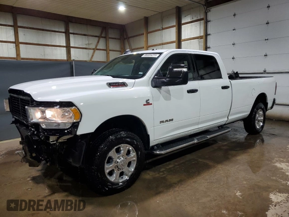 2023 Ram 2500 Big Horn with VIN 3C6UR5JL1PG632578, listed as a Copart auction lot 86005224 with 72,822 mi miles and Clean title. Bid and sale history available at DreamBid. Image 1.