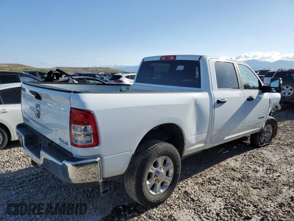 2023 Ram 2500 Big Horn with VIN 3C6UR5DL0PG537618, listed as a Copart auction lot 53723845 with 11,889 mi miles and Salvage Title. Bid and sale history available at carsss.com. Image 3.