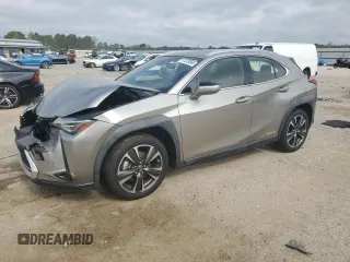2019 Lexus UX 250h z VIN JTHU9JBHXK2011576, wystawiony jako Copart lot #51209865 z przebiegiem Nie podano mil oraz Czysty tytuł • Clean title. Historia ofert i sprzedaży dostępna na DreamBid. Obrazek 1.