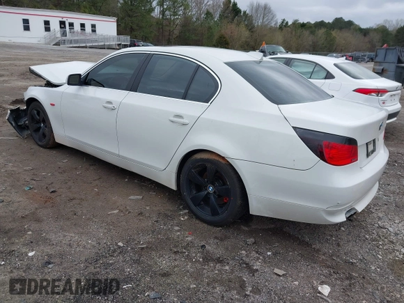 2007 BMW 5 Series 525i with VIN WBANE53547CW59197, listed as a IAAI auction lot 41867885 with 158,839 mi miles and . Bid and sale history available at carsss.com. Image 3.