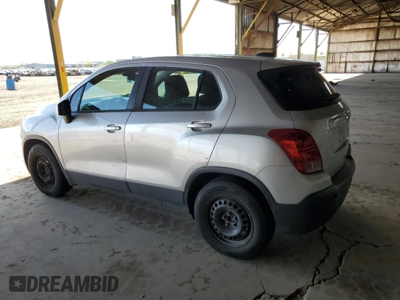 2015 Chevrolet Trax LS with VIN KL7CJKSB4FB256897, listed as a Copart auction lot 54090835 with 117,981 mi miles and Clean Title. Bid and sale history available at carsss.com. Image 2.