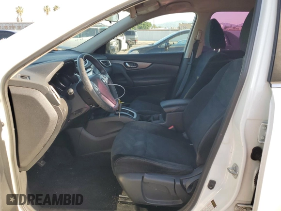 2016 Nissan Rogue S with VIN 5N1AT2MT7GC852541, listed as a Copart auction lot 52016205 with 78,005 mi miles and Salvage Title. Bid and sale history available at carsss.com. Image 7.