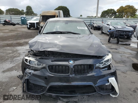 2015 BMW M3 z VIN WBS3C9C54FP806030, wystawiony jako Copart lot #87375784 z przebiegiem 74 730 mil mil oraz Szkoda całkowita • Salvage title. Historia ofert i sprzedaży dostępna na DreamBid. Obrazek 5.