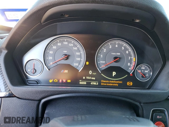 2020 BMW M4 with VIN WBS4Z9C04L5N26347, listed as a Copart auction lot 85129104 with 50,056 mi miles and Salvage Title. Bid and sale history available at carsss.com. Image 9.
