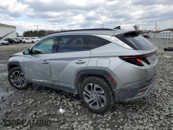 2025 Hyundai Tucson Limited with VIN 5NMJECDE5SH477605, listed as a Copart auction lot 42869465 with 5,569 mi miles and Salvage Title. Bid and sale history available at carsss.com. Image 2.