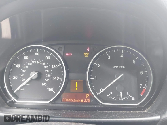 2009 BMW 1 Series 128i with VIN WBAUN13519VH81367, listed as a IAAI auction lot 41710584 with 94,462 mi miles and . Bid and sale history available at DreamBid. Image 7.